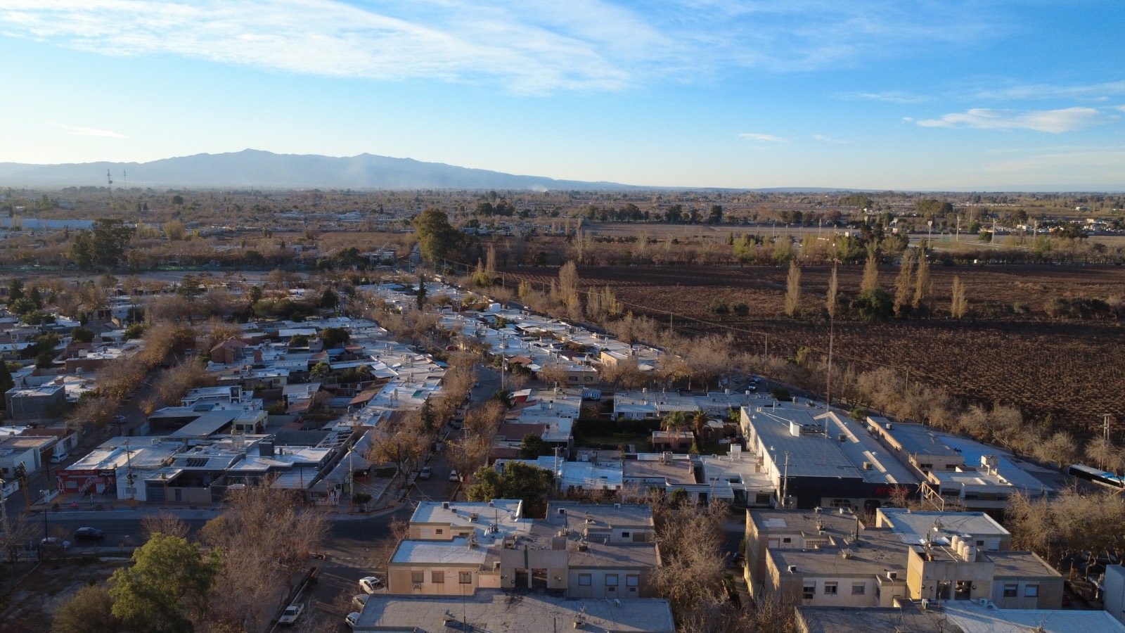 Barrio de Santa Lucía visto desde el aire